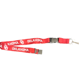 WinCraft Black OU Oklahoma 1 Lanyard w/ Breakaway Clasp