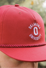 Red & West Oklahoma University "O" Crimson Rope Hat