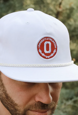 Red & West White Block OU Rope Hat