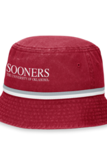 Top of the World TOW Sooners Bask Crimson Acid Wash Fundamentals Bucket Hat