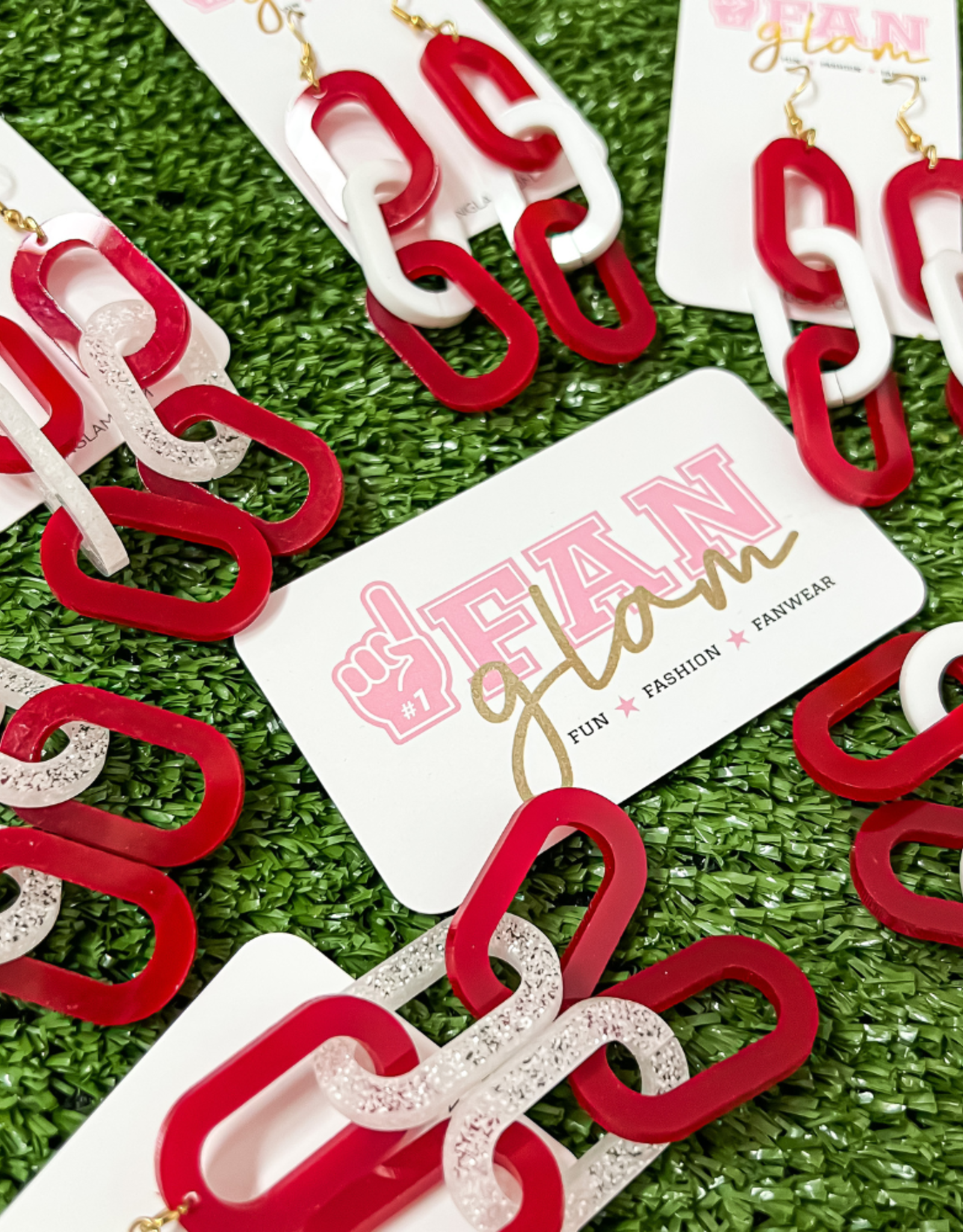 Fan Glam Fan Glam SideLine Links Earrings