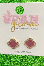 Fan Glam Fan Glam Clover Stud Gold Earrings