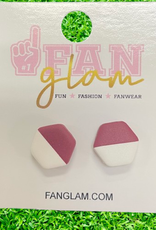 Fan Glam Fan Glam Clay Hex 50/50 Stud Earring