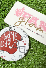 Fan Glam Game Day Helmet Button 2.25"