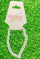 Fan Glam Fan Glam Chain Link White Accent Bracelet