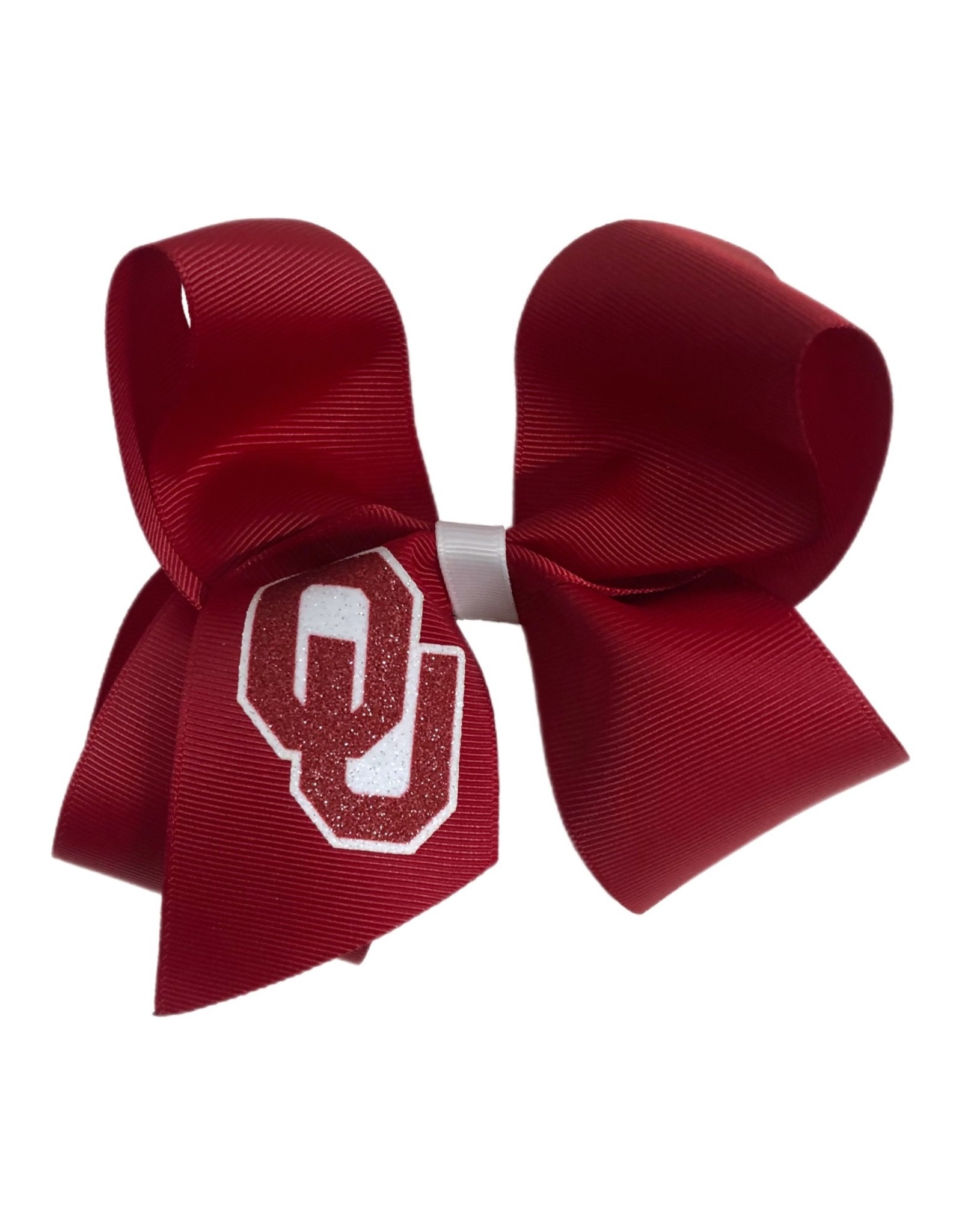 USA Licensed Bows Oklahoma Sooners Jumbo Glitter Bow