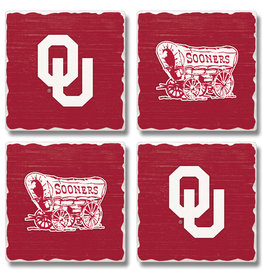 Jardine 4-Pack OU/Schooner Absorbent Coaster Set