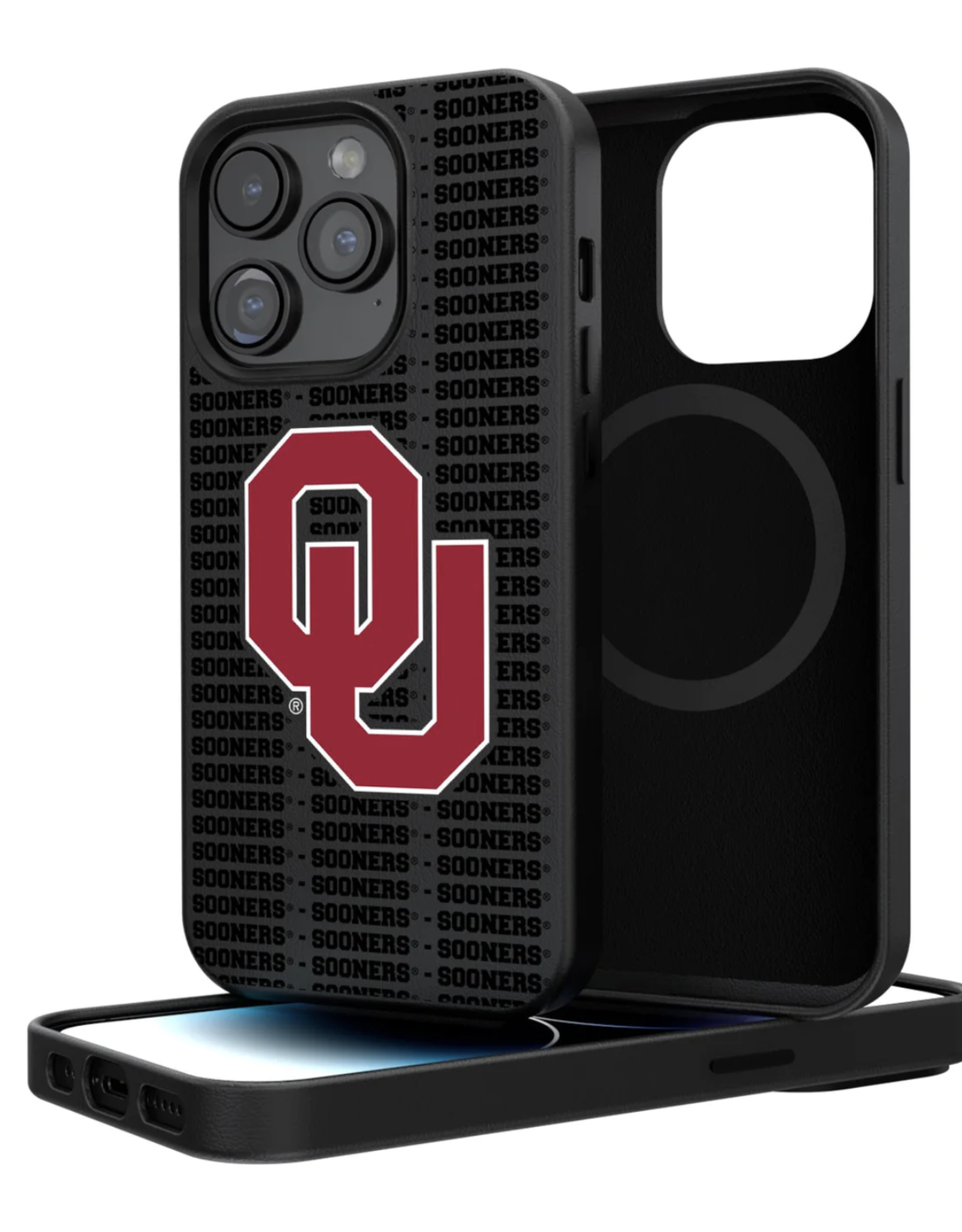 Keyscaper OU Sooners Blackletter iPhone14 Pro Magnetic Case