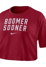 Nike Women's Nike Crimson Boomer Sooner DriFit Crop Tee