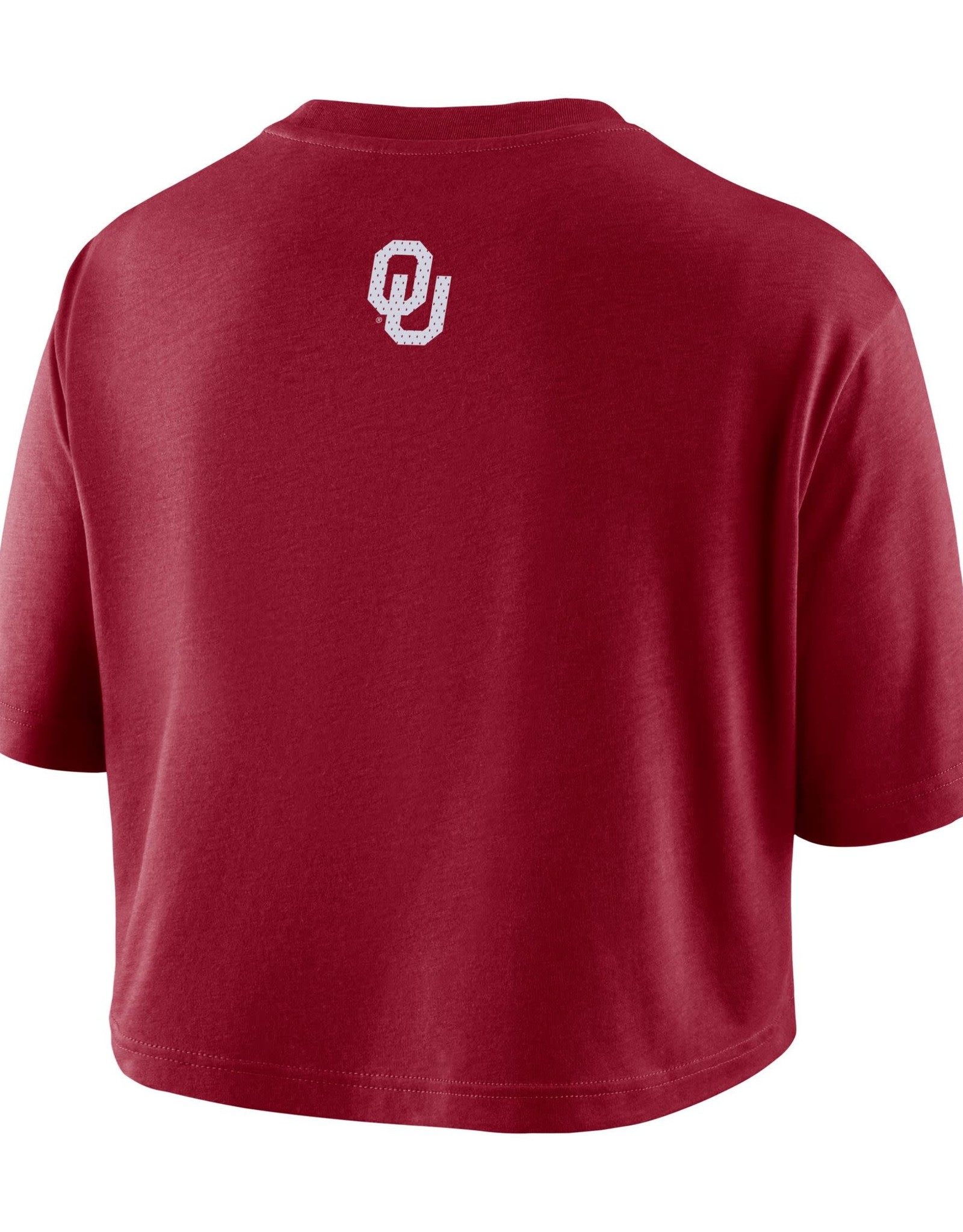 Nike Women's Nike Crimson Boomer Sooner DriFit Crop Tee