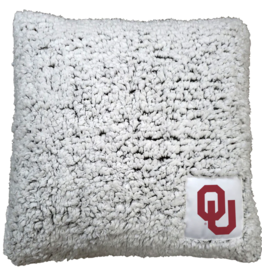 Logo OU Frosty Throw Pillow 16"x16"