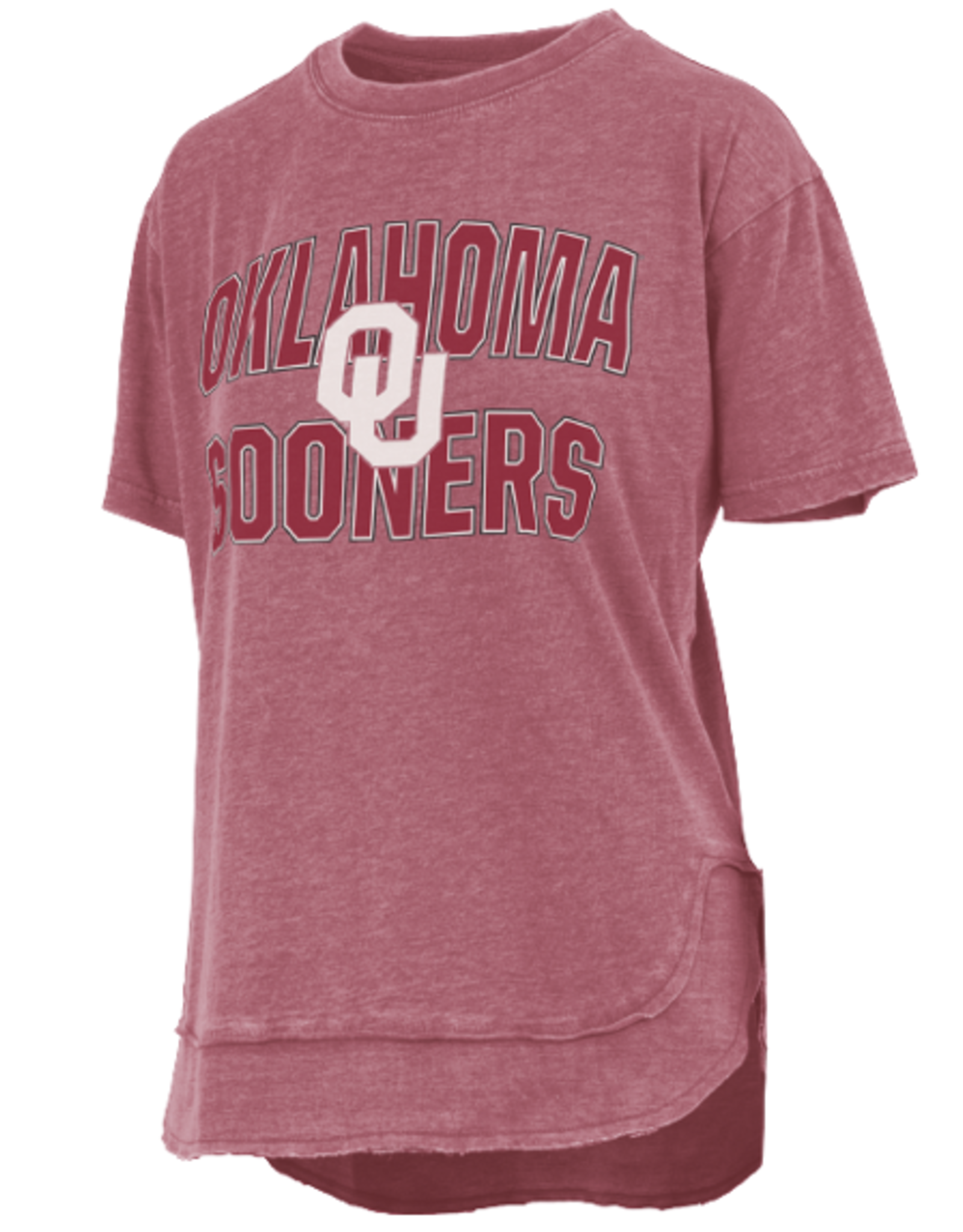 Pressbox Women's Oklahoma Maxima Vintage Rounded Bottom Top