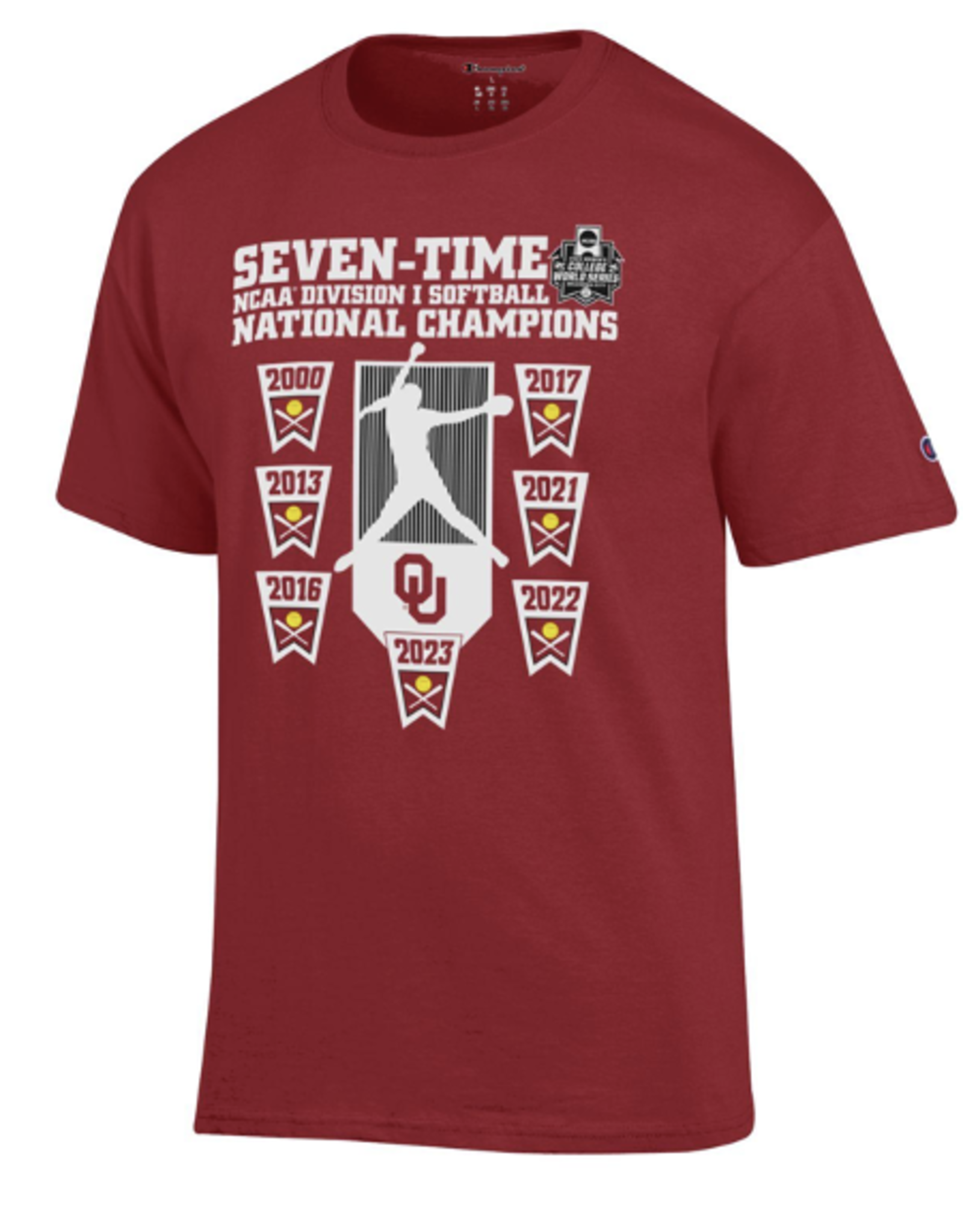 OU Sooners SevenTime Softball National Champions Tee Balfour of Norman