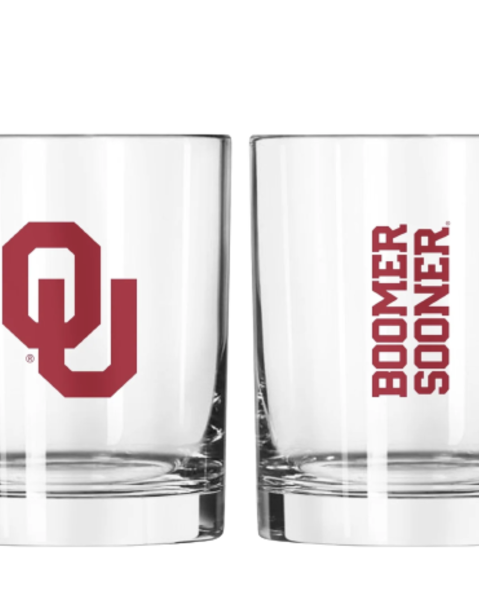 Logo LOGO OU Boomer Sooner Rocks Glass 14oz