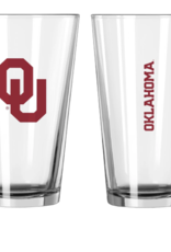 Logo 16oz OU Printed Pint Glass