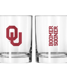 Logo 14oz OU printed Rocks Glass