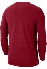 Jordan Jordan Crimson Oklahoma Football DriFit Team Issue Long-Sleeve Tee