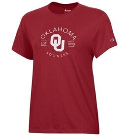 Champion Women's Champion Arch Oklahoma Over OU Crimson Tee