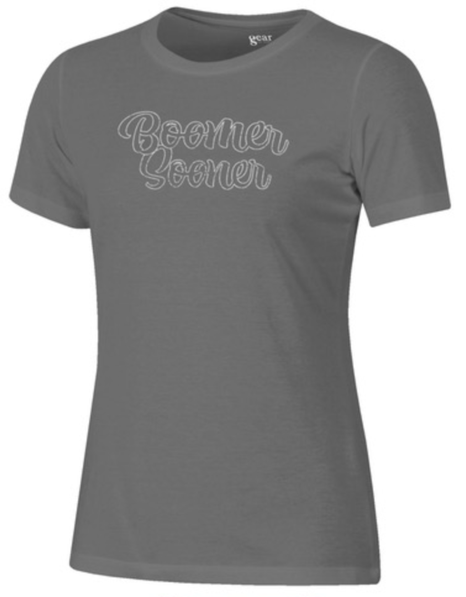 Gear For Sports Women's Gear Relaxed Charcoal Boomer Sooner Tee