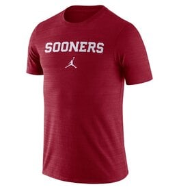 Jordan Men's Jordan Sooners Crimson DriFit Team Issue Velocity Tee