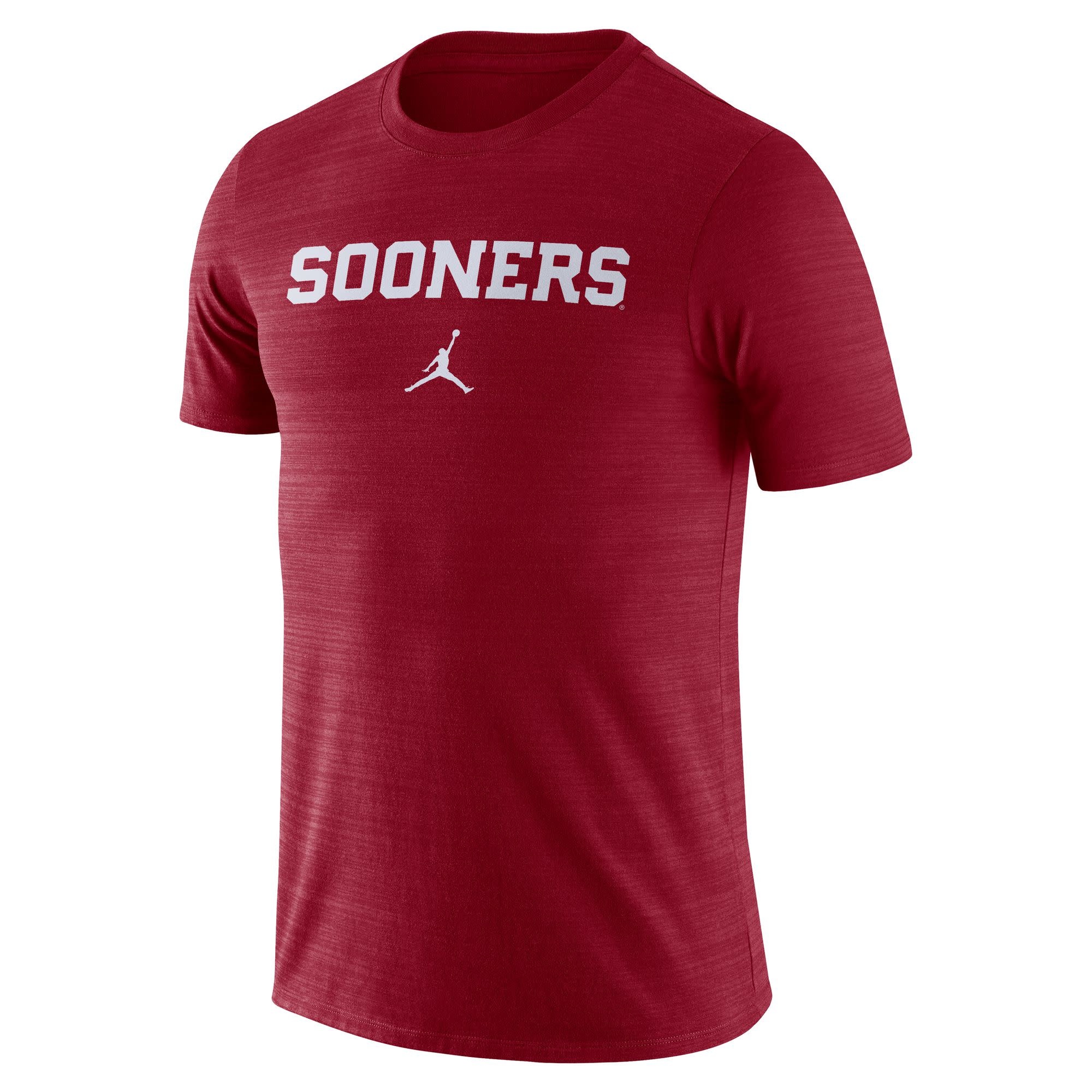 Men s Jordan Sooners Crimson DriFit Team Issue Velocity Tee Balfour of Norman