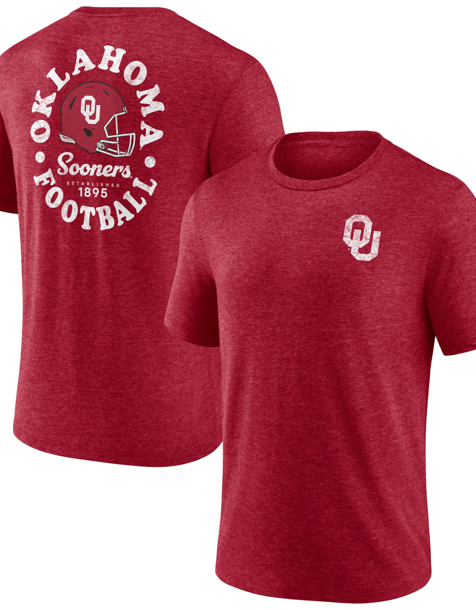 Fanatics Men's Oklahoma Football Helmet  Back Tee