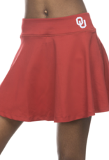 ZooZatz Women's OU Flowy Skort Crimson