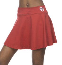 ZooZatz Women's OU Flowy Skort Crimson