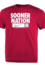 Nike Toddler Sooner Nation Crimson Legend Tee