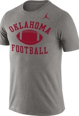 Jordan Men's Jordan Dark Gray Heather Legend Oklahoma Football SS Tee