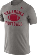 Jordan Men's Jordan Dk Heather Legend Oklahoma Football SS Tee