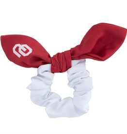 ZooZatz OU Crimson & White Scrunchie Bow