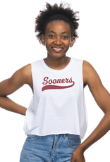 ZooZatz Women's ZooZatz White Sooners w/ Tail Win Tank