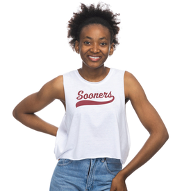 ZooZatz Women's ZooZatz White Sooners w/ Tail Win Tank