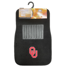 Logo OU Embroidered 2pc Front Floor Mats