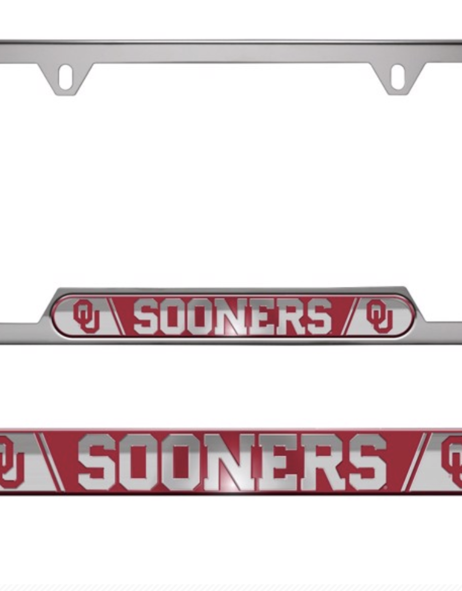 Fanmats OU Sooners  Stainless License Plate Frame