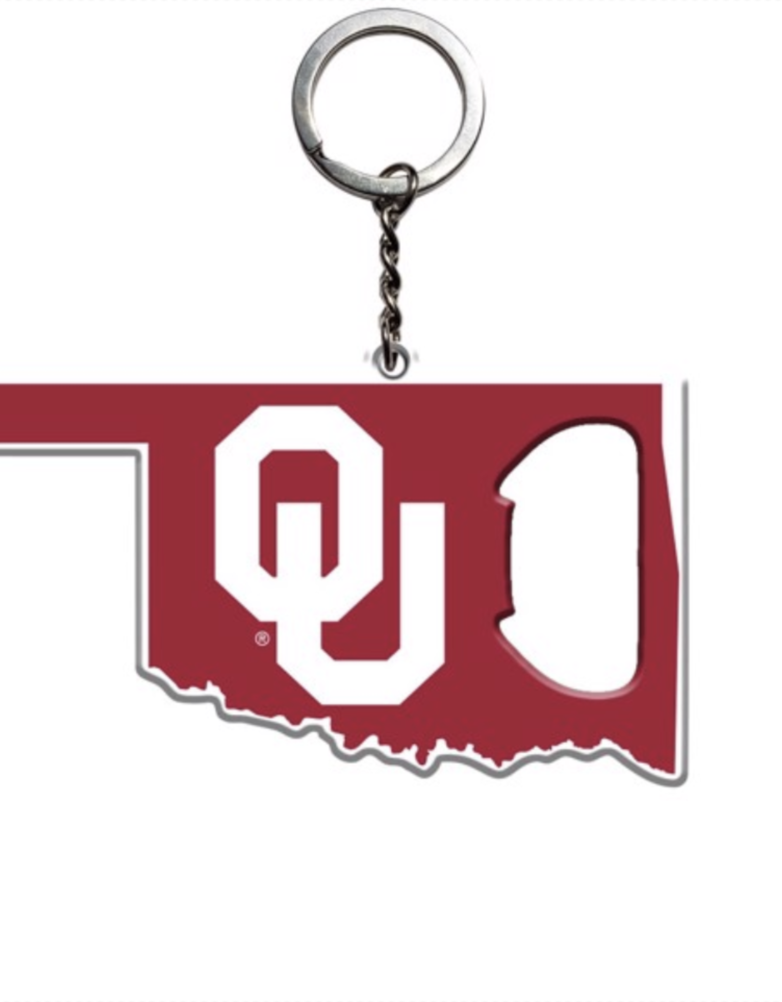 Fanmats State Shape OU Keychain Bottle Opener