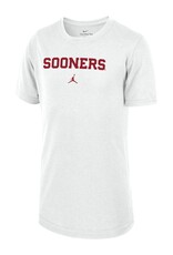 Jordan Youth Sooners White Legend Tee