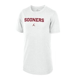 Jordan Youth Sooners White Legend Tee