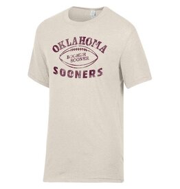 Alternative Apparel Men's Keeper Football Boomer Sooner Vinatage Oatmeal Tee