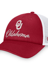 TOW TOW OU Charm Script Oklahoma Meshback Unstructured Cap