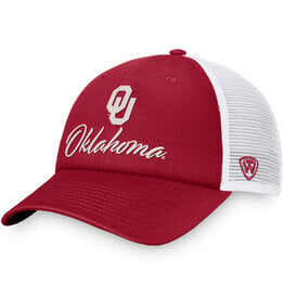 TOW TOW OU Charm Script Oklahoma Meshback Unstructured Cap