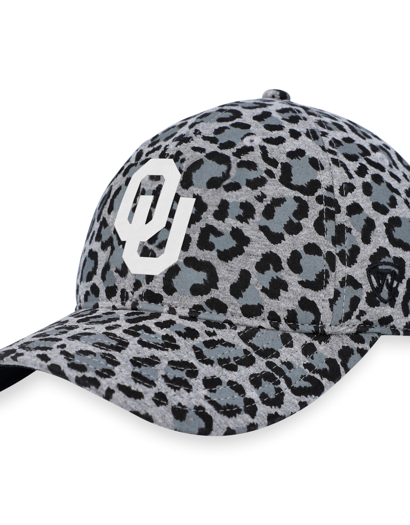 Unisex LA Letter Embroidery Leopard Print Baseball Caps Adjustable