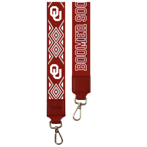 2 Wide OU Boomer Sooner Purse Strap - Balfour of Norman