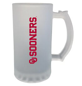 The Fanatic Group OU Sooners 16oz Frosted Glass Mug