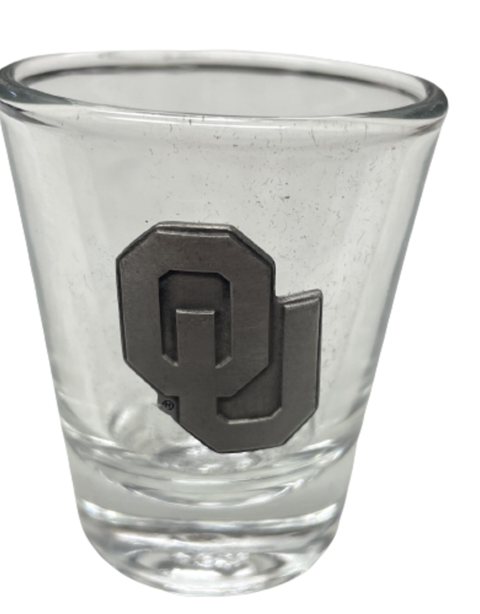 Sparta OU Pewter Emblem 1oz Shot Glass