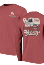 Image One Men's OU Front Schooner Back LS Tee