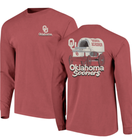 Image One Men's OU Front Schooner Back LS Tee