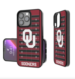 Keyscaper OU Football Field IPhone 14 Pro Bump Case