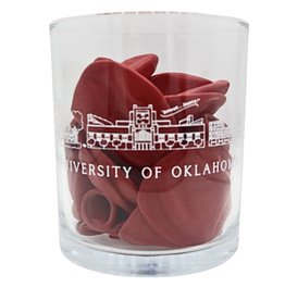 Collegiate University of Oklahoma Commissioner 14 Oz. Rocks Glass